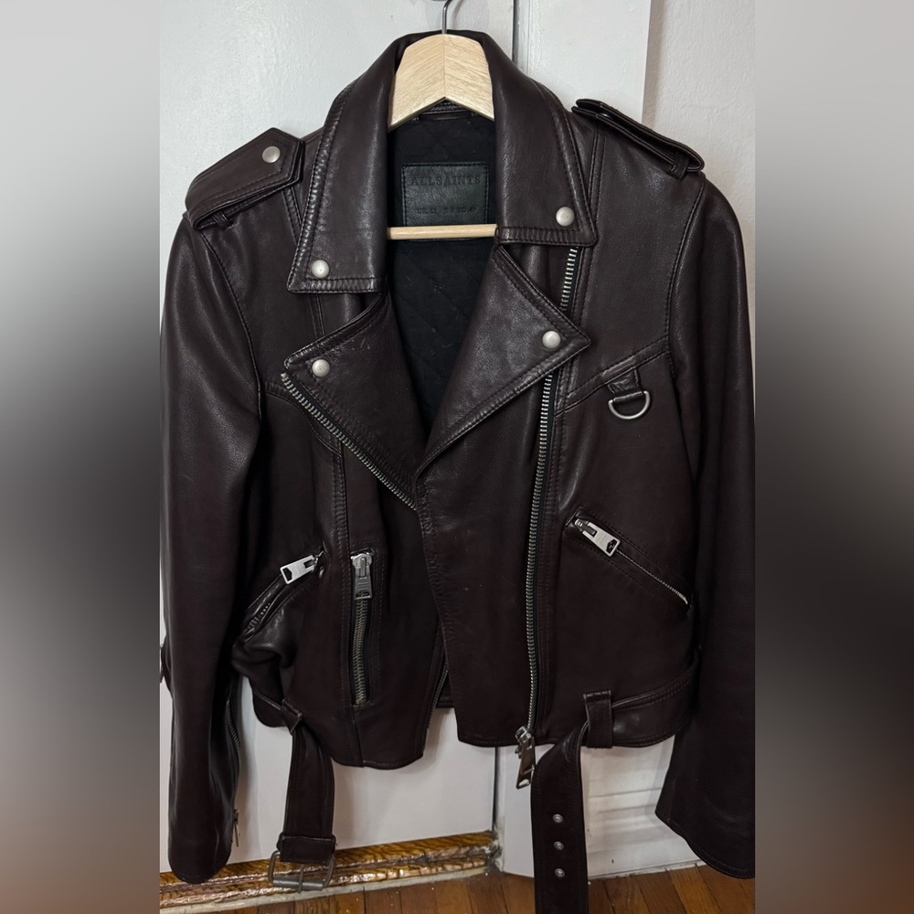 All saints Gidley leather jacket